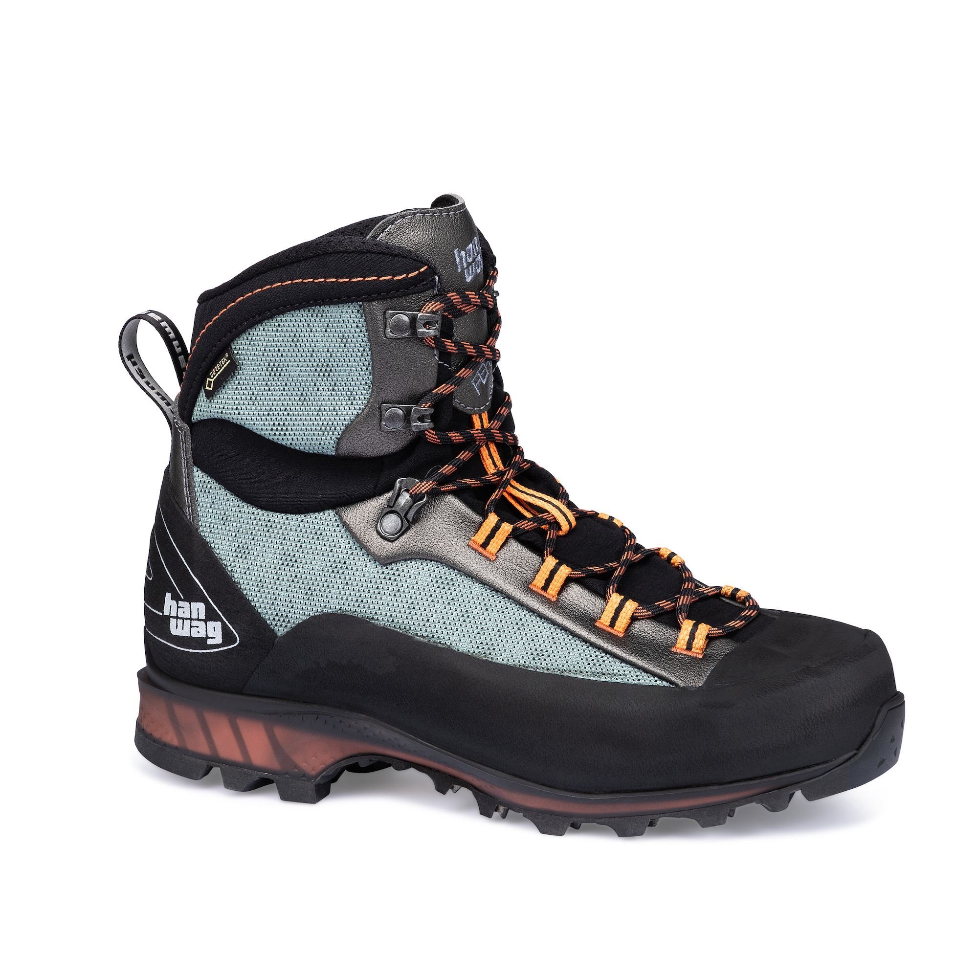 Hanwag Women's Ferrata II GTX Mountaineering Boots Light Grey/Orange WOVEZ0413